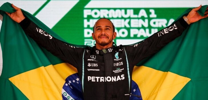 Hamilton y su victoria en Brasil