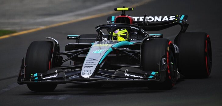 Hamilton, en el GP de Australia 2024