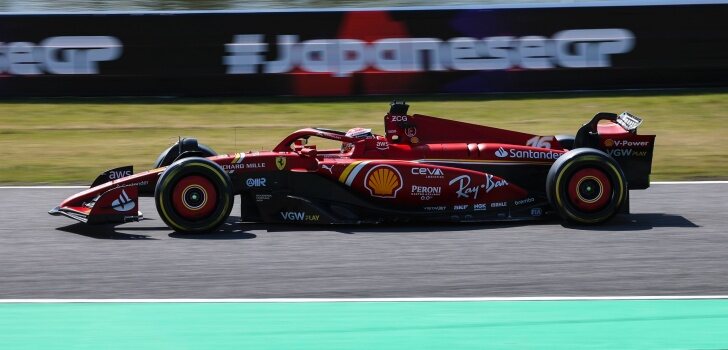 Leclerc, en el GP de Japón 2024