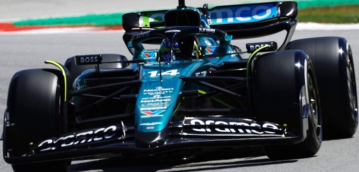 Alonso, en la Qualy del GP de España 2024