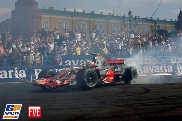 La F1 toma las calles de Moscú
