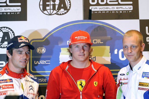 Räikkönen, estrella en su debut en el WRC