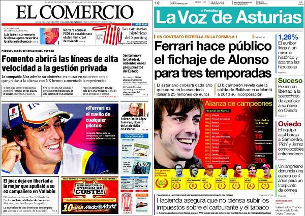 Ferrari y Alonso: así lo ha vivido la prensa