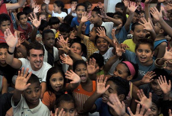 Alonso ejerció de embajador de UNICEF en São Paulo