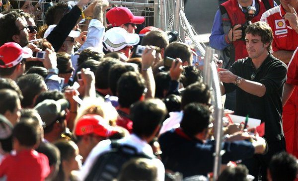 Alonso, el gran protagonista de las 'Ferrari World Finals' en Cheste