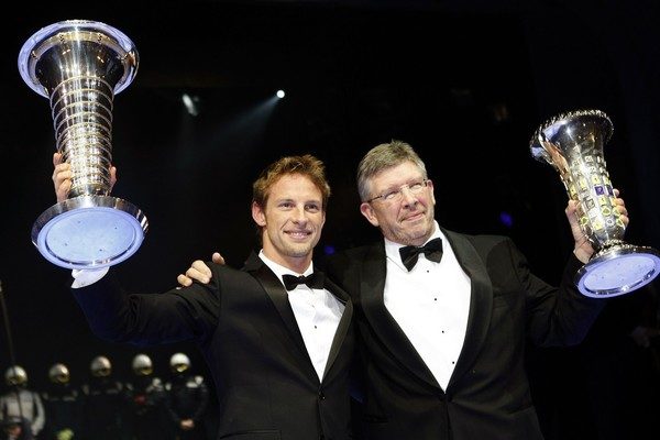 Button y Brawn, estrellas en la gala de la FIA