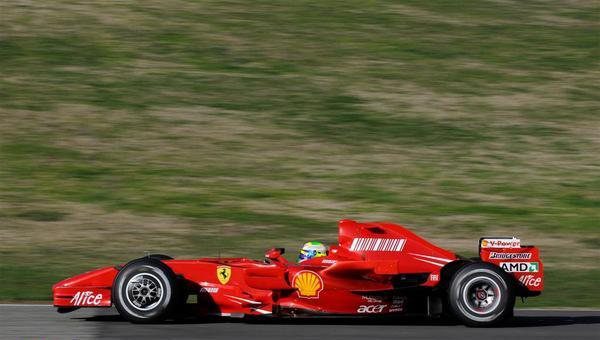 Massa, dolorido tras su test con el F2007