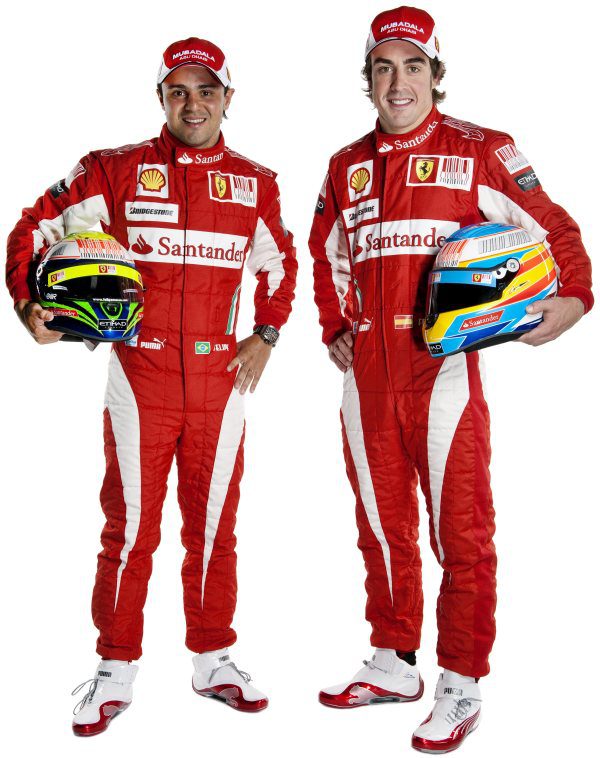 Imágenes oficiales de los pilotos de Ferrari