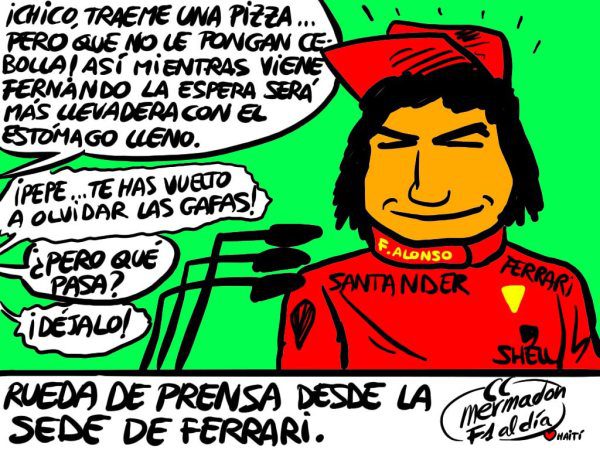 La viñeta (83): 'Una de pizza ferrarista'