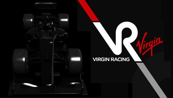 Virgin Racing: decoración negra