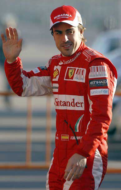 Alonso ya rueda con el Ferrari