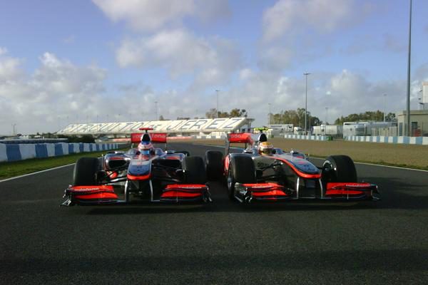 McLaren rueda imágenes promocionales en Jerez