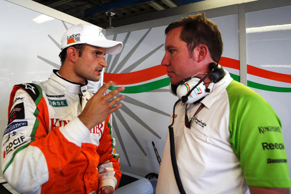 Satisfacción en Force India en el estreno del VJM03