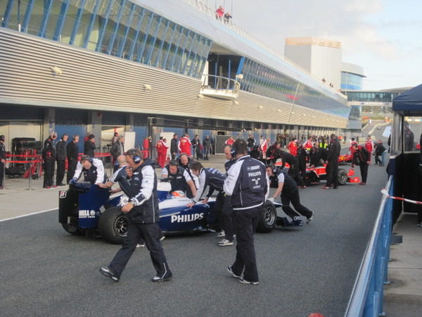 Un día en los entrenamientos con el equipo Williams