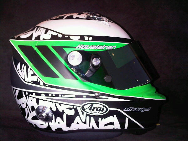 Así es el nuevo casco de Heikki Kovalainen