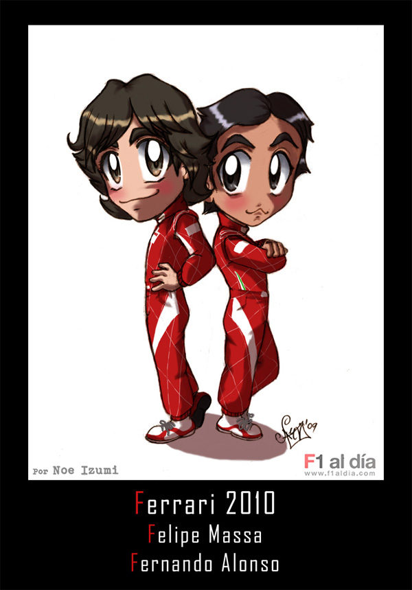 Los chibis (1): 'Ferrari 2010'
