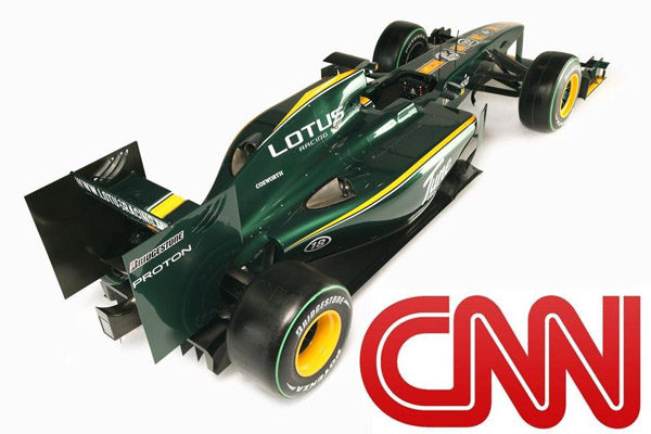 Lotus anuncia un acuerdo de patrocinio con la CNN