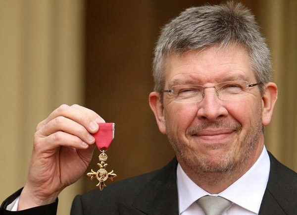 Ross Brawn recibe su condecoración