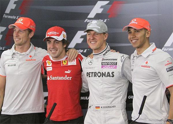 Alonso: "Schumacher es el mejor de siempre"