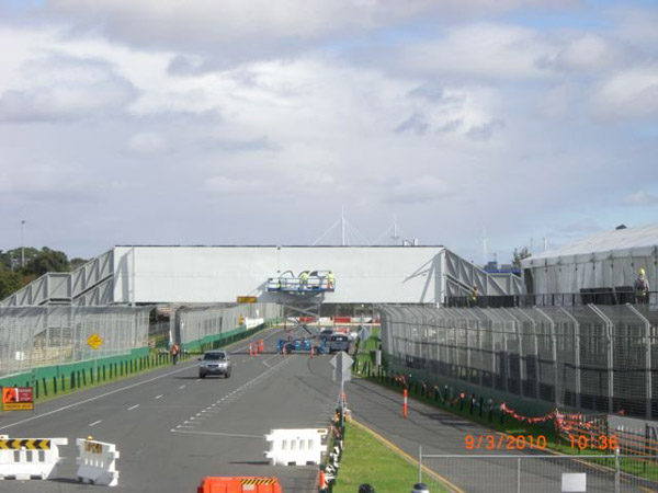 Así se prepara Albert Park para acoger la F1