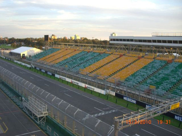 Así se prepara Albert Park para acoger la F1