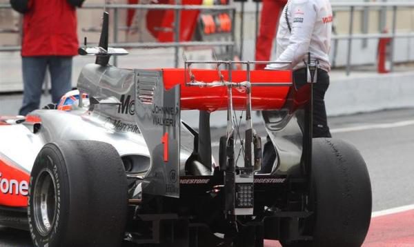 Funcionamiento del ala trasera del MP4/25