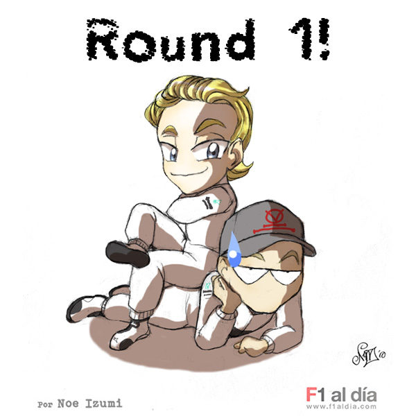 Los chibis (2): 'Rosberg se sitúa por delante de Schumacher'