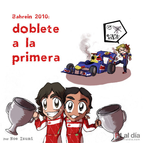 Los chibis (3): 'El primer doblete de Ferrari'