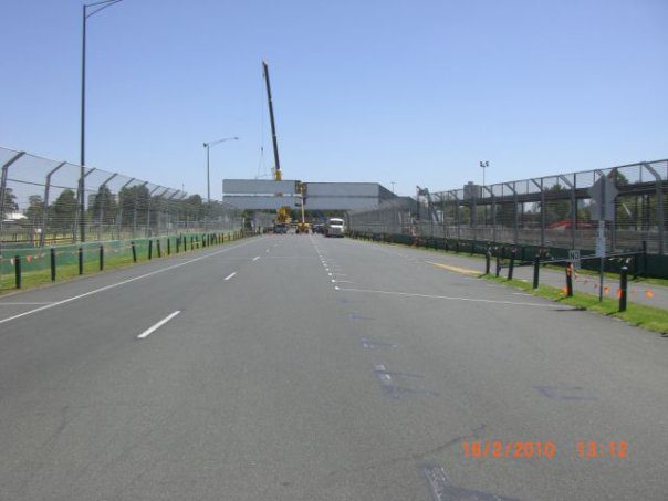 Así se prepara Albert Park para acoger la F1