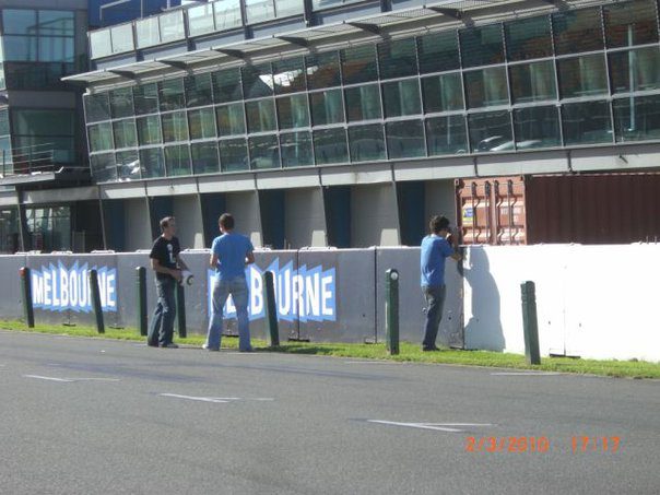 Así se prepara Albert Park para acoger la F1