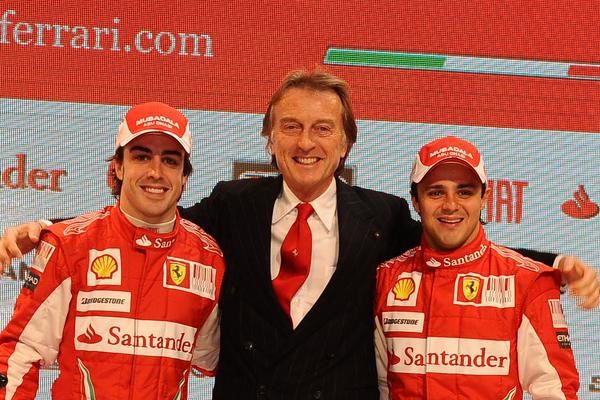 Montezemolo: "Estoy muy, muy contento con los dos pilotos"