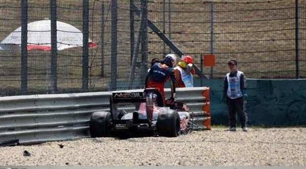 Una pieza nueva ha causado el accidente de Buemi