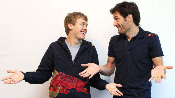 Webber y Vettel... ¡tan amigos!