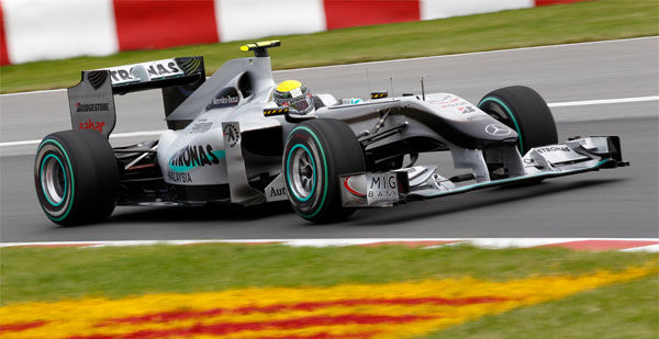 Rosberg lidera la primera sesión en Valencia