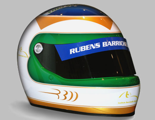 Barrichello vende réplicas del casco de su 300 GP