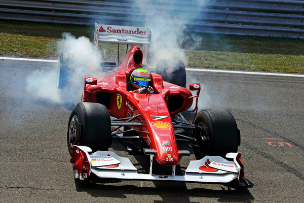 Massa pilotó el F60 en una exhibición en Hungaroring