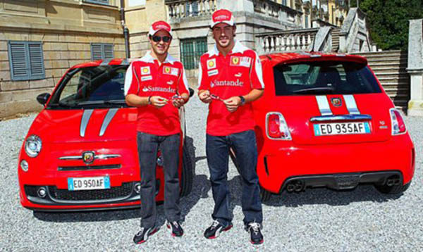 Ferrari regaló dos FIAT Abarth 695 a sus pilotos