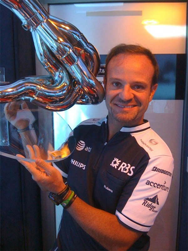 Ferrari regaló a Barrichello una pieza de su monoplaza de 2001