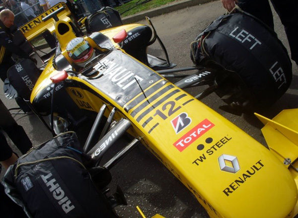Exhibición de Renault en el circuito de Silverstone