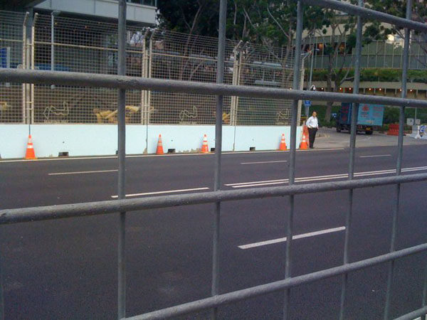 Así luce el nuevo asfalto de Marina Bay