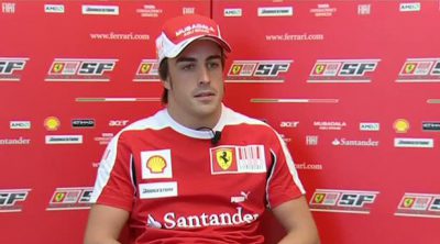 Entrevista a Massa y Alonso antes del GP de España 2010