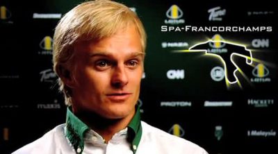 Entrevista a Kovalainen antes de la carrera de Spa
