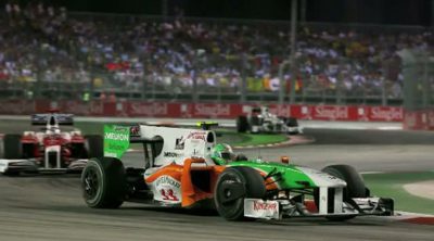 Los pilotos de Force India hablan sobre el GP de Singapur