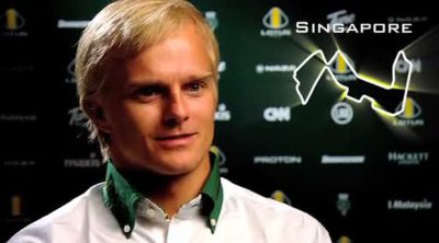 Entrevista a Kovalainen antes de la carrera de Singapur