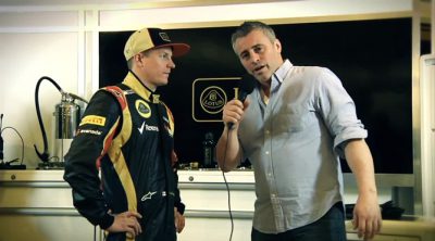 Kimi Räikkönen y Matt LeBlanc nos dan ¿pistas? sobre el nuevo Lotus E21