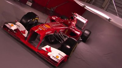 El Ferrari F138 de 2013 posa ante las cámaras