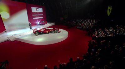 Luca di Montezemolo en la presentación del Ferrari F138