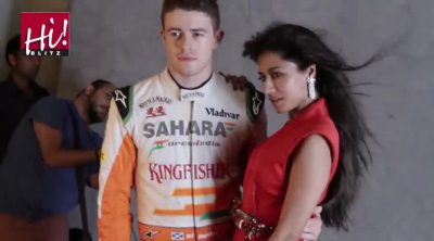 Sesión de fotos de Adrian Sutil y Paul di Resta para la revista 'Hi! Blitz'