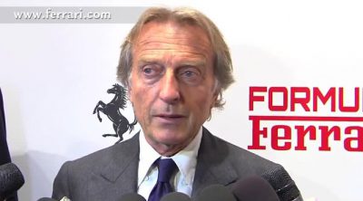 Luca di Montezemolo responde a la prensa en el evento 'Fórmula Ferrari'