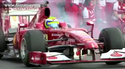 Exhibición de Ferrari con Felipe Massa en Varsovia